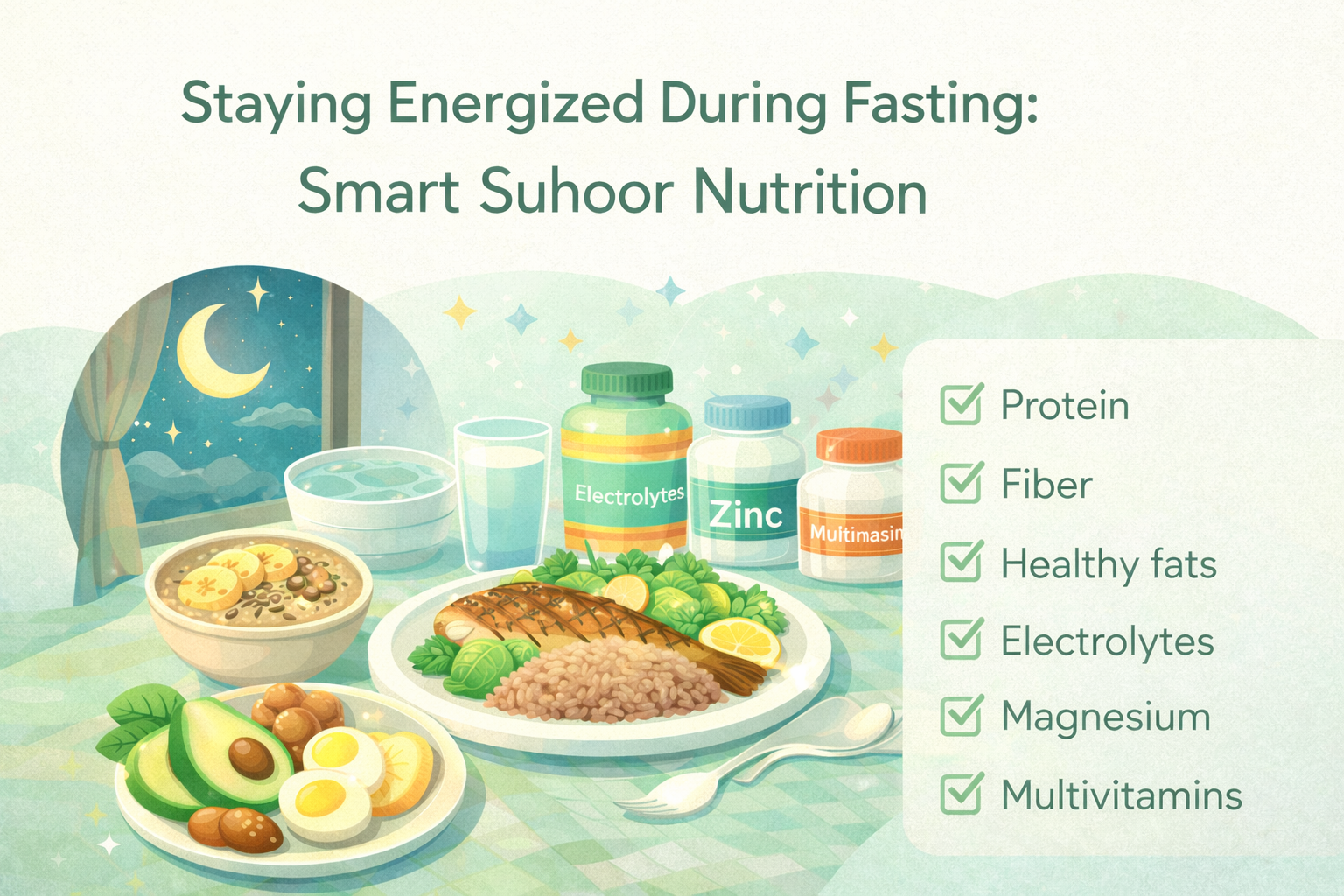 Tetap Bertenaga Saat Puasa: Strategi Nutrisi Sahur yang Tepat