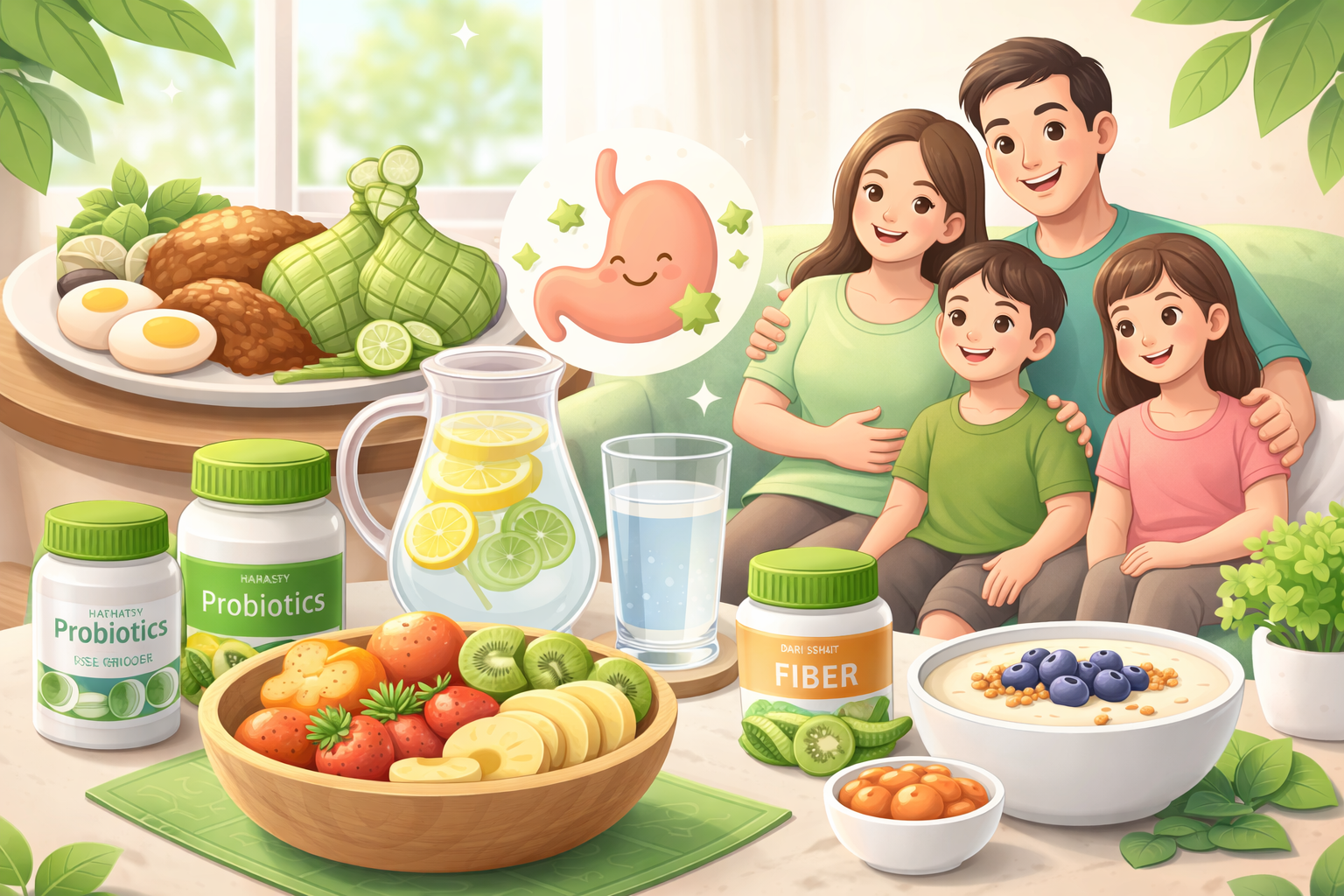 🌿 Reset Pencernaan Habis Lebaran: Cara Alami Tenangkan Perut Begah